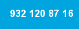 932 120 87 16 932 120 87 16